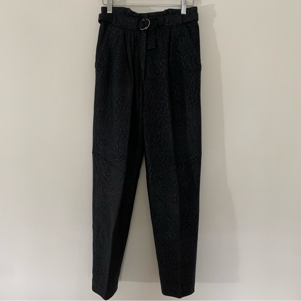 Harriet Kassman Jean Pecarel Leather Pants With Belt